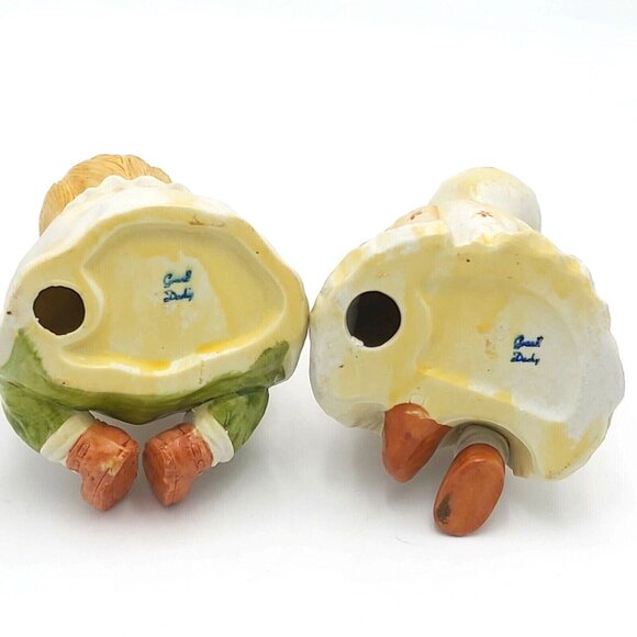 Lefton Porcelain Bisque Piano Babies Boy and Girl Pair Figurine 6.5 inch Kewpie - Picture 8 of 8